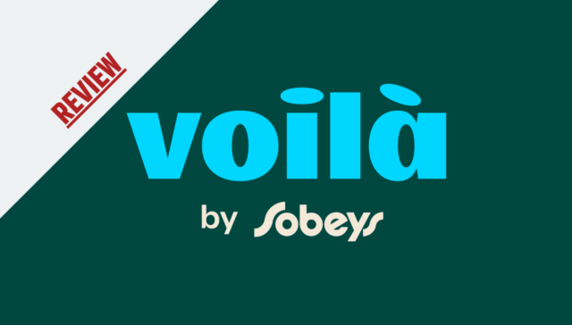 Voilà by Sobeys review logo for grocery delivery services in Canada